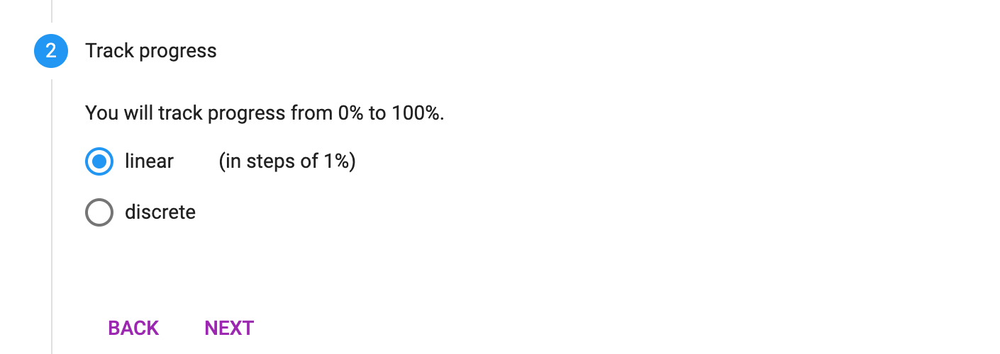 Agile Tools generic Linear Percentage Key Result type